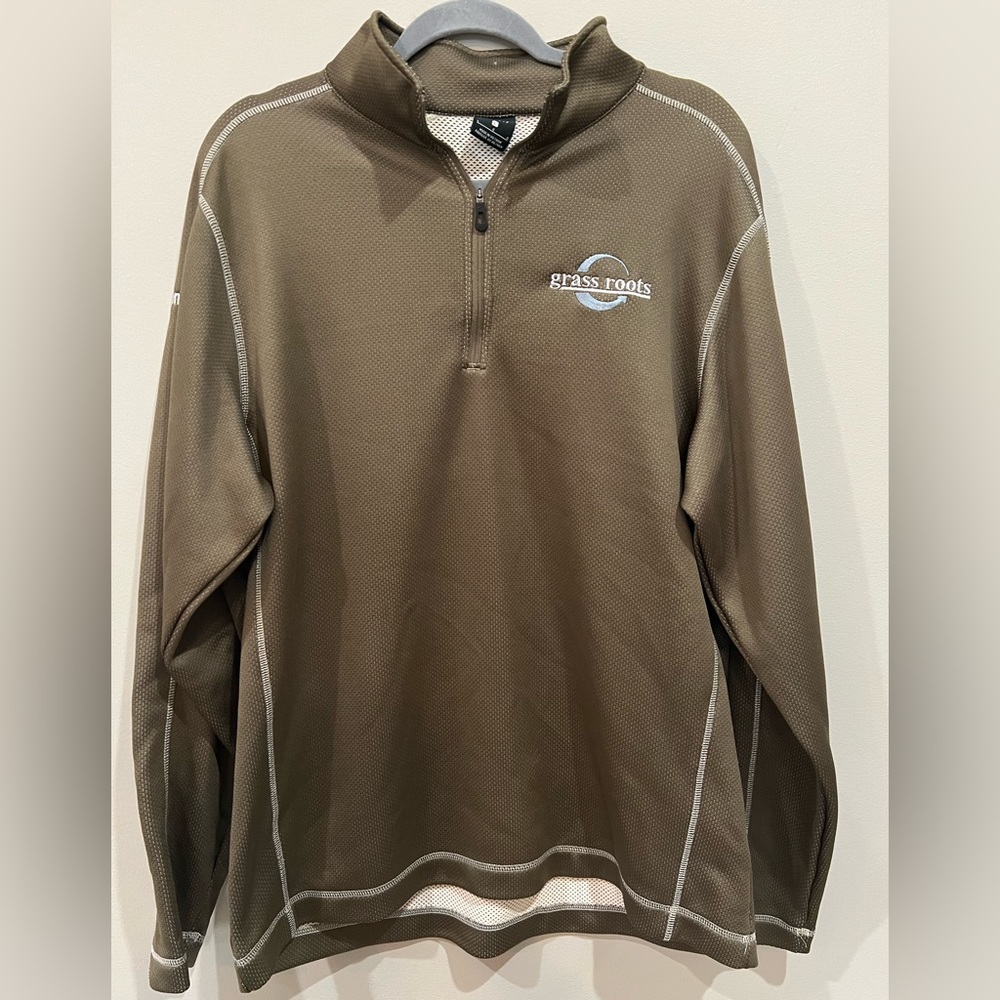 { nike } mens golf quarter zip pullover, large